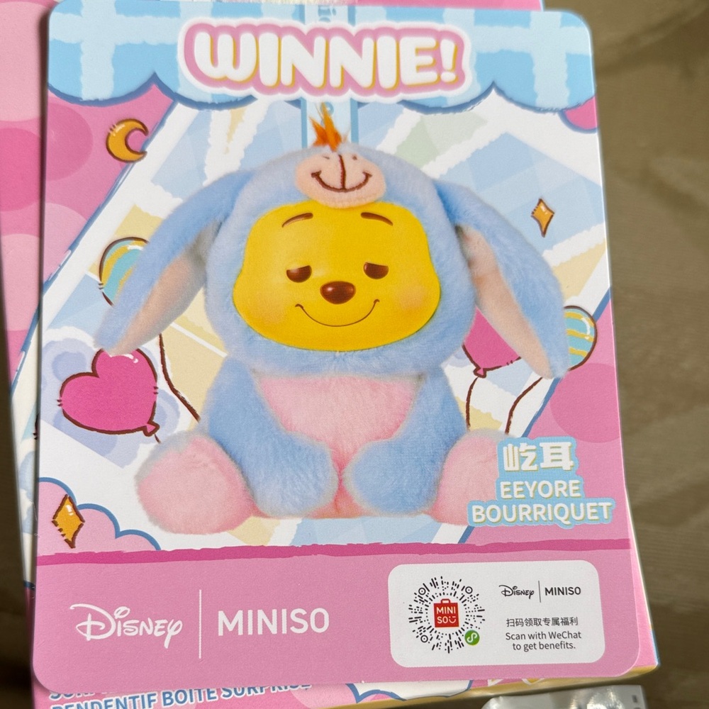 Disney Eeyore Plush - Blue and Pink confirmed ✅